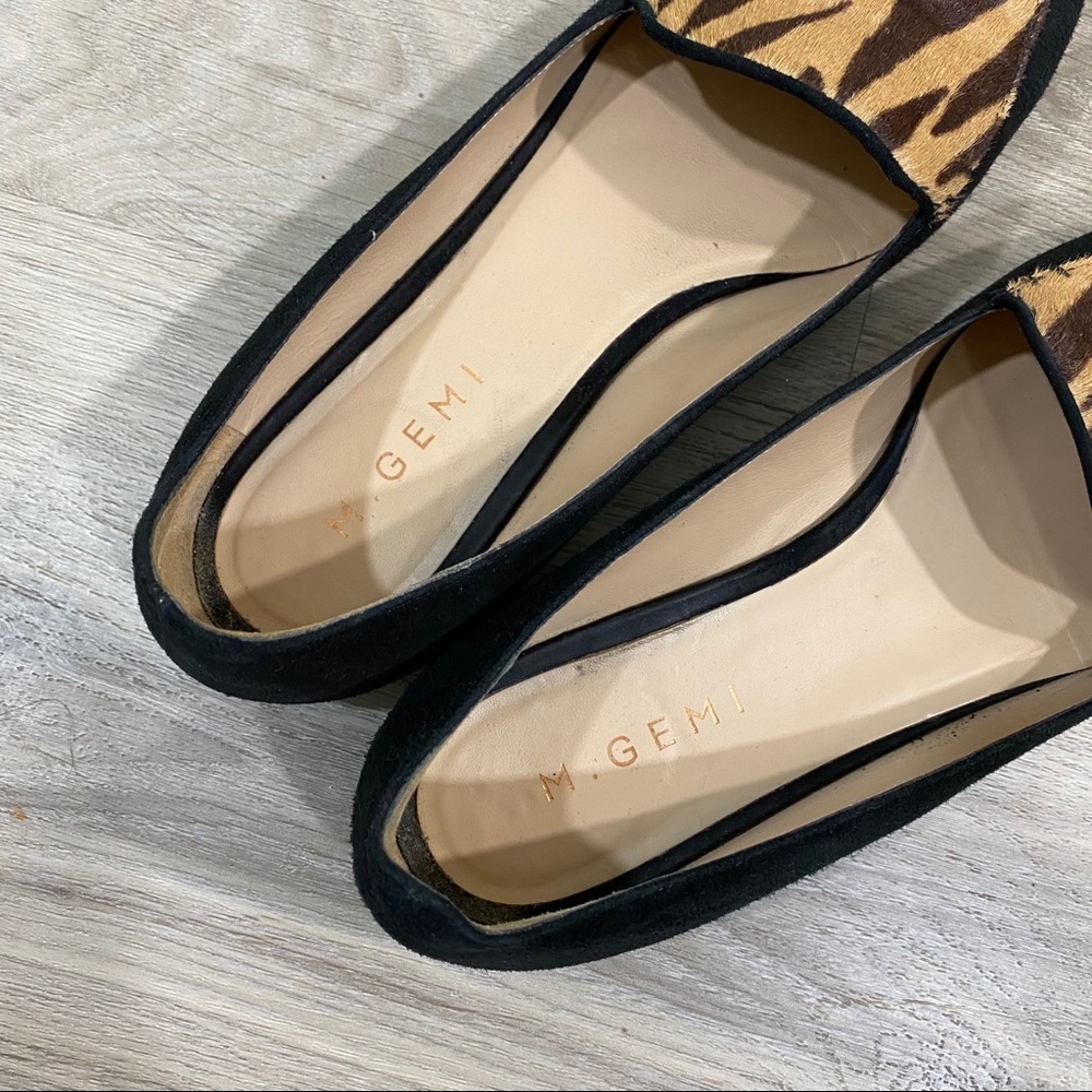 M. Gemi The Stellato Tiger Pony Hair Flat Loafer - Picture 8 of 12